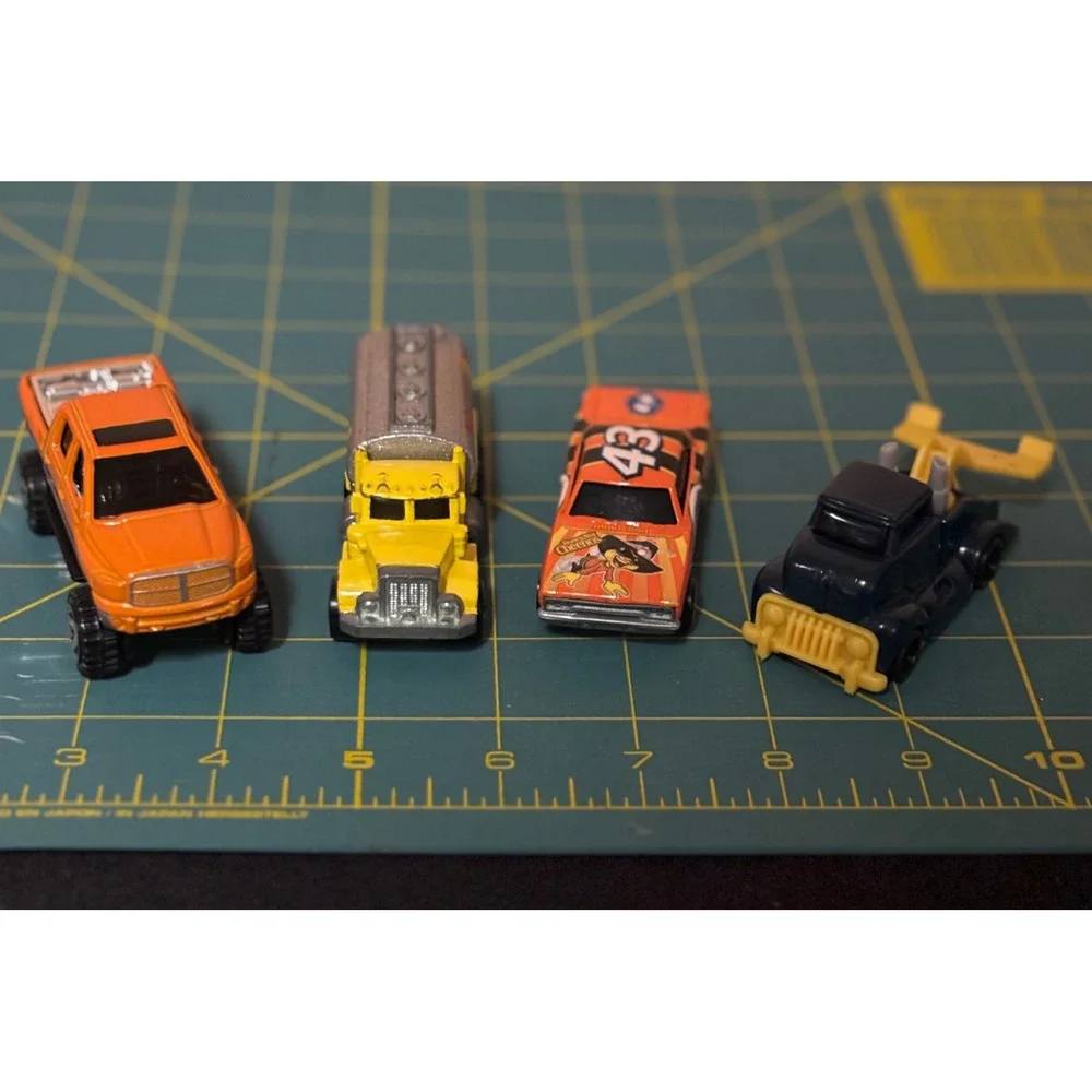 Mixed Lot 4 Hot Wheels Vintage Shell Tanker Tow Truck Petty 43 Cheerios Toy Car